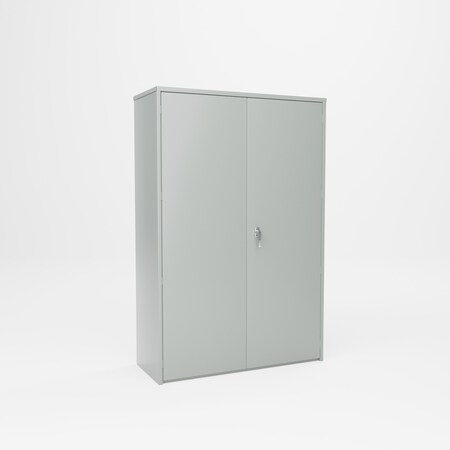 Pucel Heavy Duty Storage Cabinet, 48 in W x 72 in H x 19 in D, Gray HDSC-4872-19-4