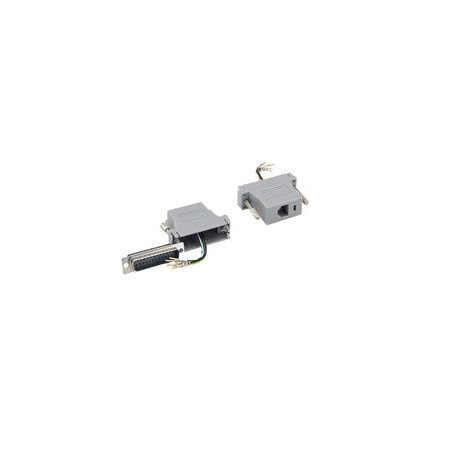 Cable Wholesale Modular Adapter, Gray, DB25 Male to RJ12 31D3-36210