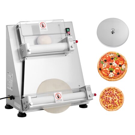 Vevor 16 Inch Pizza Dough Roller Sheeter Semi-automatic Commercial Dough Press 390W APD40