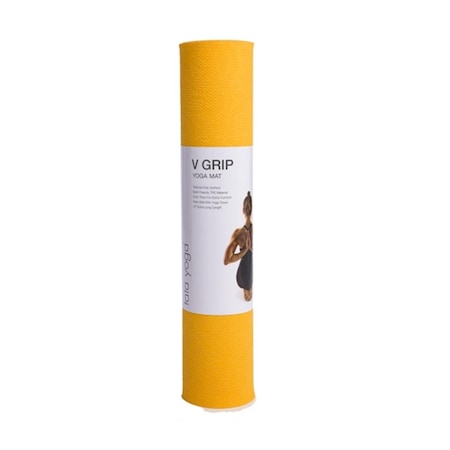 Agm Group 5 mm Tala Optimo V Grip Yoga Mat, Yellow - 24 x 72 in. 62102