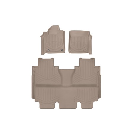 Weathertech Tan, Front and Rear FloorLiner HP 454081IM-450938IM