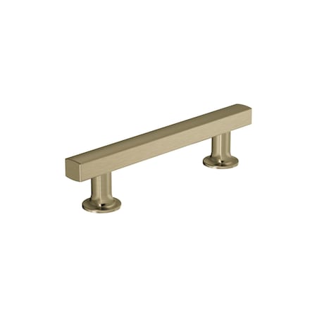 Amerock Everett 3-3/4 inch 96mm Center-to-Center Golden Champagne Cabinet Pull BP37104BBZ