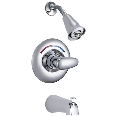 Delta Commercial T13H Universal Tub And Shower Trim In Chrome T13H282