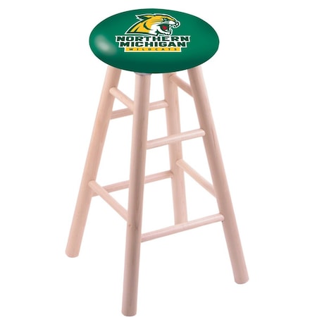 Holland Bar Stool Co Maple Bar Stool, Natural Finish, Northern Michigan Seat RC30MSNat