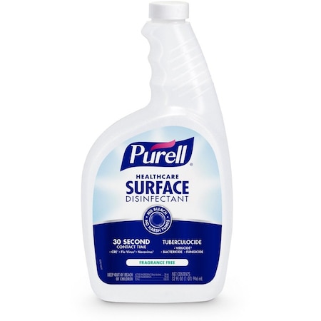 Purell Healthcare Surface Disinfectant, 32 oz. Trigger Spray Bottle, Alcohol, 6 PK 3340-06