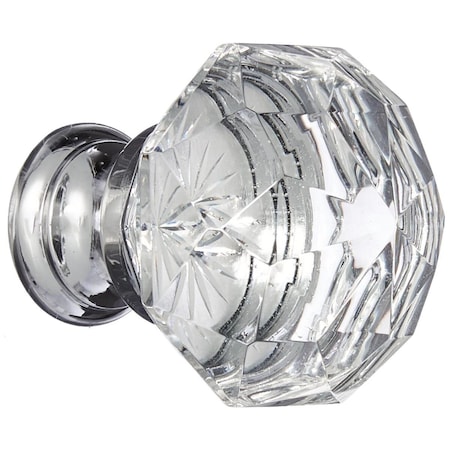 Patioplus 1.25 in. Diamond Cabinet Knob, Bright Chrome PA2054335