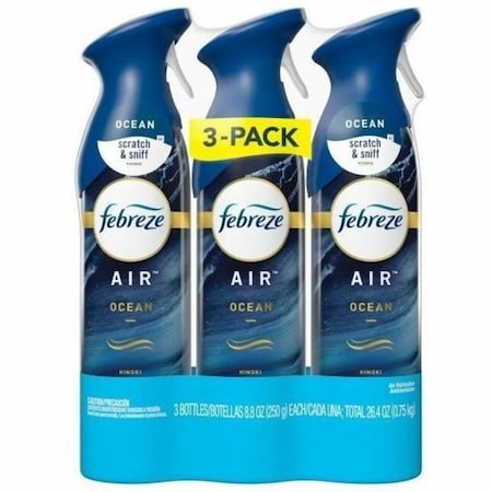 Febreze AIR, Ocean, 8.8 oz Aerosol Spray, 3PK 43888