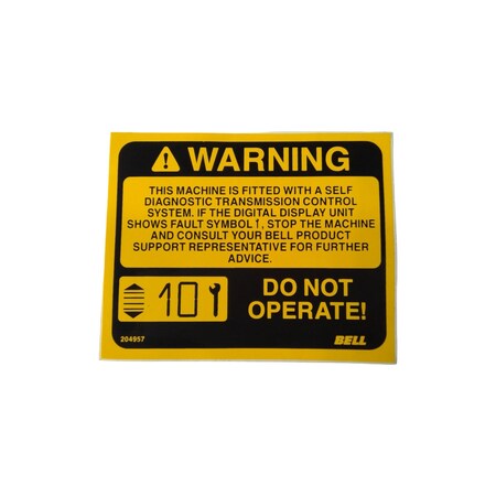 John Deere SAFETY SIGN, JOHN DEERE OEM AT256042 AT256042