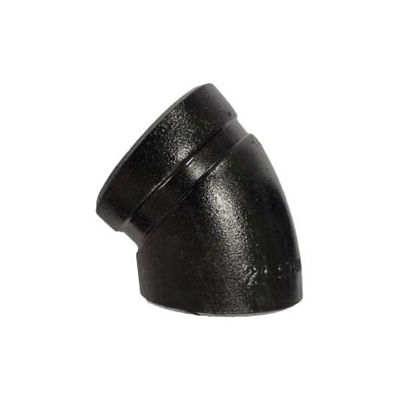 Industrial Choice Groove by Weld 45 Elbow SCH20 5 inch Steel Black Painted GVW-45-5-S20CS-BK