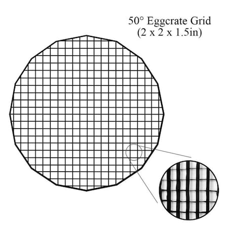 Fotodiox 28 in. Eggcrate Grid for Deep EZ-Pro Parabolic Softboxes EZPro-Deep-Cloth-Grid-28in