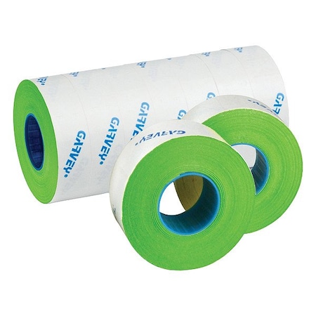 Garvey PricingLabels, Green, 7/8inH, 1/2inW 098473