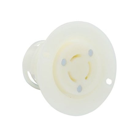 Leviton Industrial Grade Flanged Outlet 15/10 Amp, 125 Volt 7557