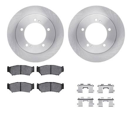 Dynamic Friction Co DFC Brake Rotor with 5000 Brake Pads and Hardware Kit 6512-47275