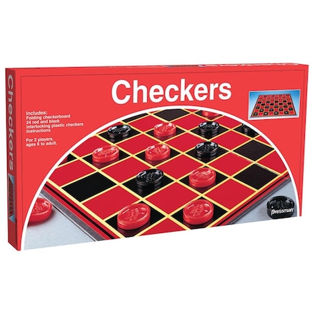 Pressman Checkers Game, 6PK PRE111212-6