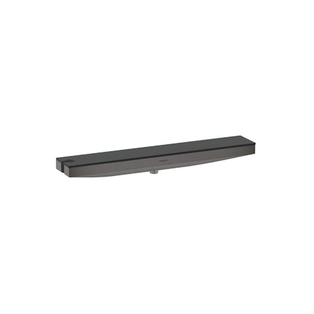 Hansgrohe Rainfinity Wall Outlet 500 with Handshower Holder and Shelf in Brushed Black Chrome 26843341