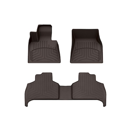 Weathertech Cocoa, Front and Rear FloorLiner HP 471507-1-2IM