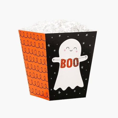 Nashville Wraps Boo Ghosts Sweet Treat Box, 4x4x4.5, 6PK 45337