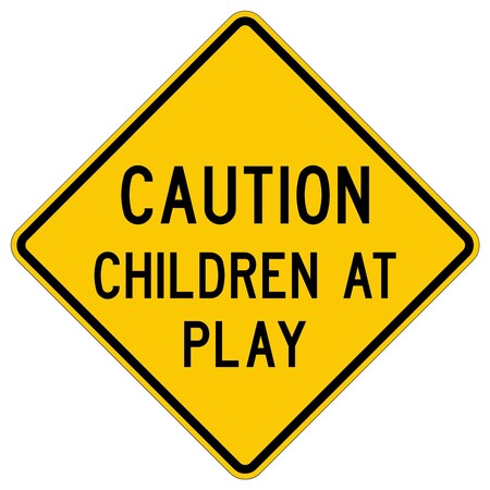 Sign Solutions Usa Traffic Sign, 30 in Width, Aluminum Sign, Diamond DCS06HYE3030CUS00039