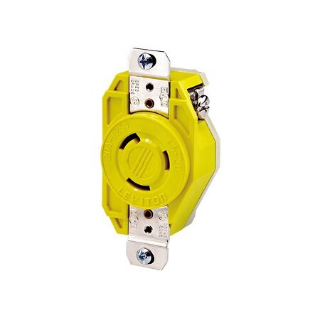Leviton Corrosion Resistant, Industrial Grade Receptacle 20 Amp, 125 Volt 23CM-10