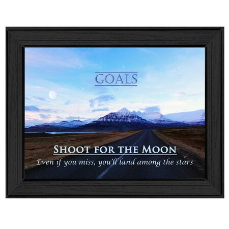 Homeroots Goals 1 Black Framed Print Wall Art 415550