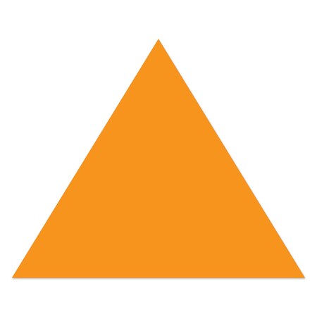 Ergomat 16in Mean Lean Arrow Head DuraStripe Orange, 9PK DSML-ARROWHEAD-16-O-KIT