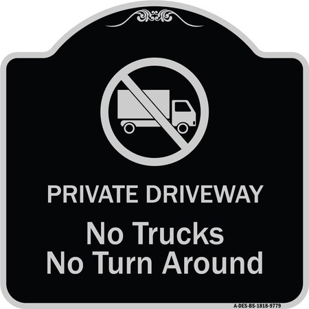 Signmission Black & Silver, 18 Inch x 18 Inch, Heavy Gauge Aluminum A-DES-BS-1818-9779