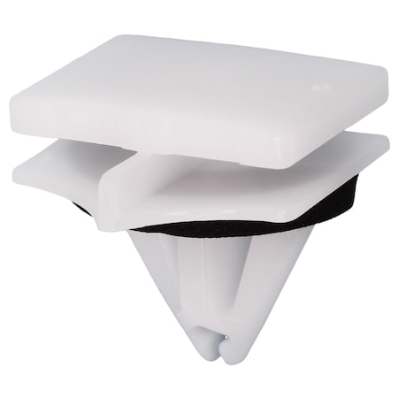 Auveco Ford Moulding Clip with Sealer, White Nylon, 25PK 22033