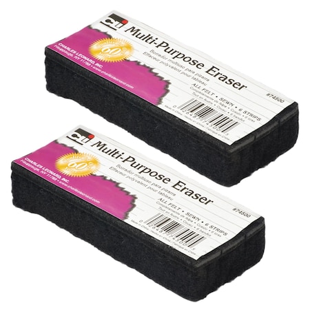 Charles Leonard Multi-Purpose Eraser, 5" Length, 24PK CHL74500-2