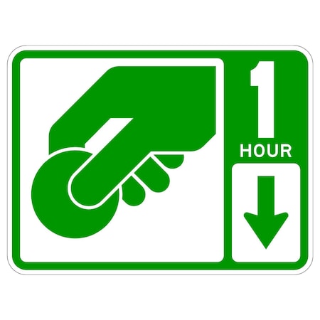 Sign Solutions Usa Parking Sign, 24 in W, Aluminum Sign, White DUS10HWT2418R7-20