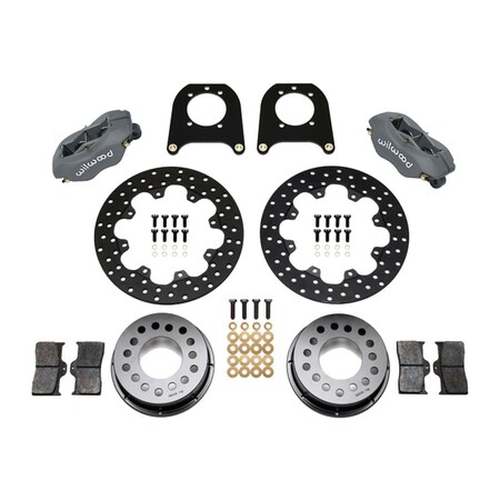 Wilwood Forged Dynalite Rear Drag Brake Kit - 12 Bolt Chevy with C-Clip Elim. WIL140-4545-BD
