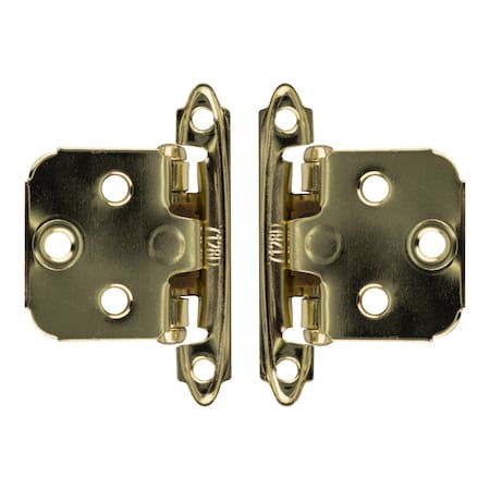 Brixwell Non Self Closing, Free Swinging Variable Overlay Flush Cabinet Hinge 3/8 in Pair BX79196
