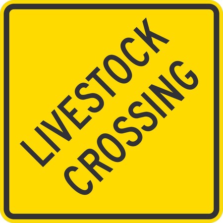 Lyle Livestock Crossing, 30x30, High Intensity Prismatic, Yellow G-15288-HI_30x30