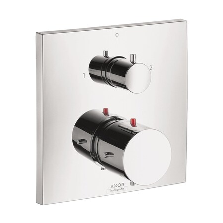 Axor Starck X Thermostatic Trim with Volume Control and Diverter in Chrome 10726001