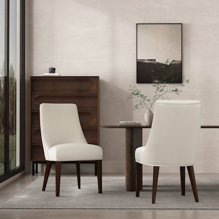 Manhattan Comfort Beever Dining Chair in Cream - Set of 2 DC103-CR