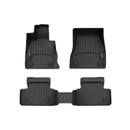 Weathertech Black, Front and Rear Floorliners 441845-1-2