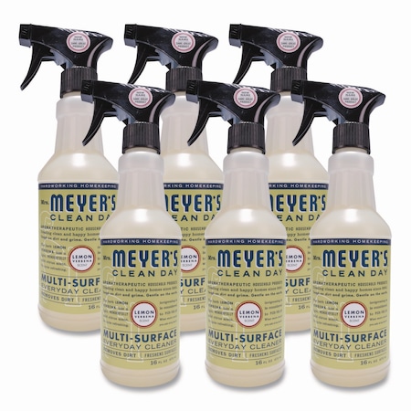 Mrs. Meyers Clean Day Multi Purpose Cleaner, Lemon Scent, 16 oz Spray Bottle, 6PK 373223