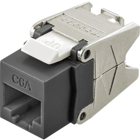 Hubbell Premise Wiring JACK, HJU6A, CAT6A, UNI, BK HJU6ABK