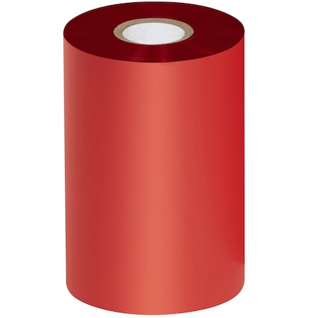 Zebra 4.33in x 1476ft Red Thermal Transfer Ribbons- Wax/Resin, 6PK THT309RD