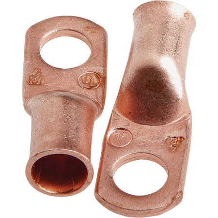 Forney No, 4 Cable x 5/16'' Stud Copper Cable Lug, 2PK 60092