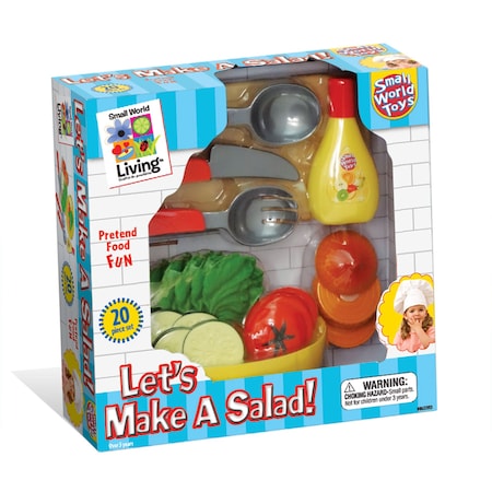 Small World Toys Let's Make A Salad, 20-Piece Playset 8622953