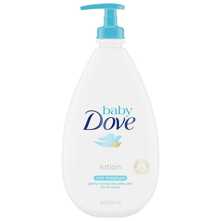 Baby Dove Sensitive Skin Care Hypoallergenic Rich Moisture Body Lotion, 20 Ounce, 4PK 64858533