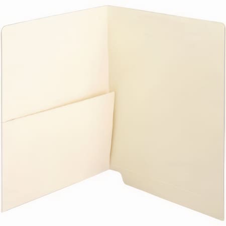 Medical Arts Press Manila End Tab Pocket Folder, Straight Tabs, Letter Size, Manila, 50PK 31459