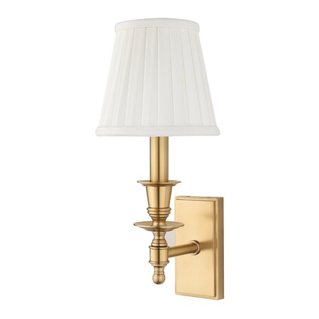 Hudson Valley Lighting Ludlow 1 Light Wall Sconce 5.5 In. Aged Brass 6801-AGB