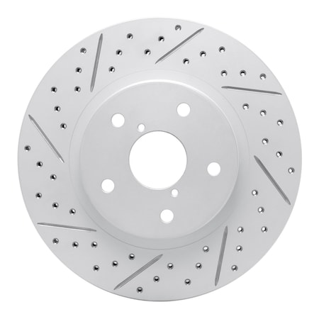 Dynamic Friction Co DFC Geoperformance Rotor - Drilled and Slotted 830-13048L