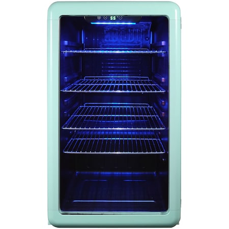 Magic Chef 3.4 cu. ft. Retro Beverage Cooler, Mint MCB34CHM