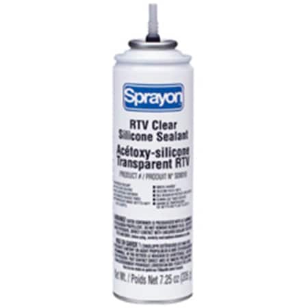 Sprayon 8 oz RTV Siliconesealant, Clear, 12PK 425-S00010000