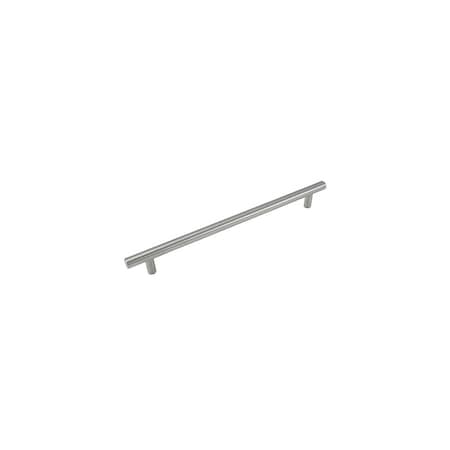 Laurey 224mm - 10 3/4in Overall - Builders Steel Plated T-Bar Pull -Brushed Satin Nicke 87005