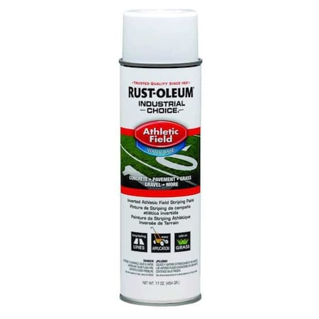 Rust-Oleum Athletic Field Striping Paint, 17 oz., White, Water -Based 206043