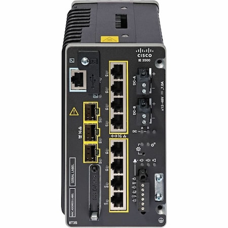 Cisco IE3500 W/ 8 GE POE+ AND 3 GE SFP, MODULAR, NE IE-3500-8P3S-E