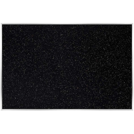 Ghent Rubber Bulletin Board 48-1/2"x144.5", Aluminum Frame ATR412-CF
